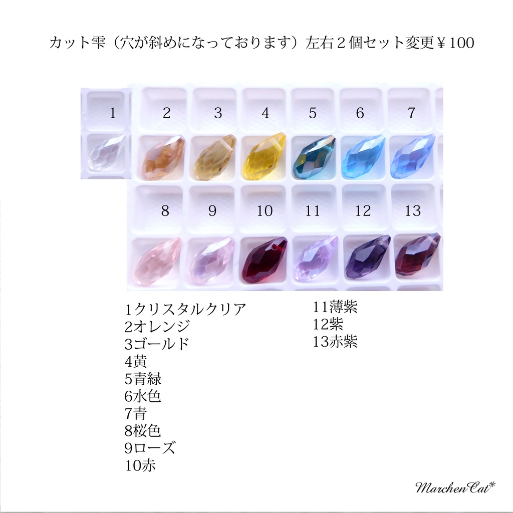 雫の種類を交換する