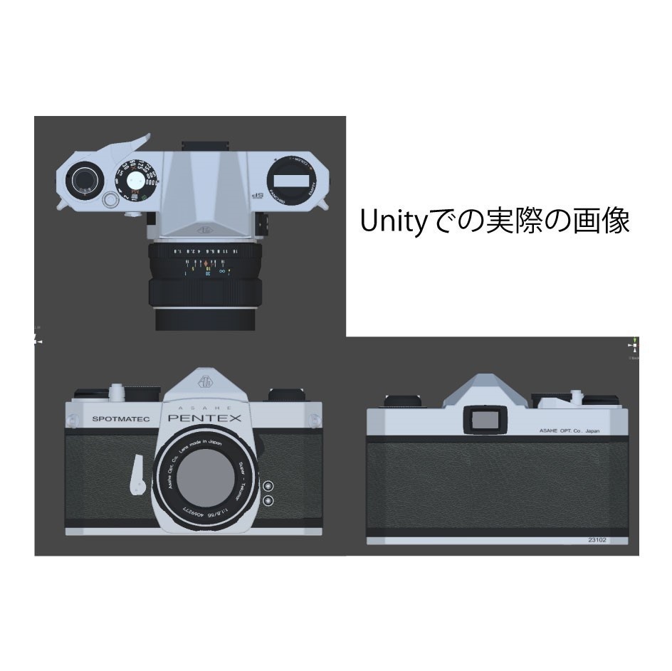 「無料」3Dカメラモデル PENTEX SPOTMATEC