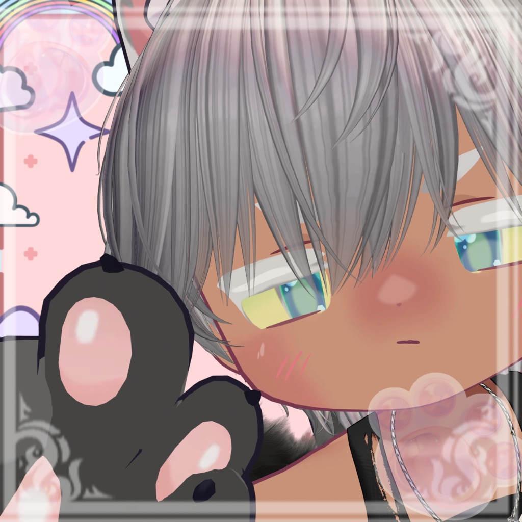 リルレオ褐色肌texture+オマケ【ピンク肉球texture】