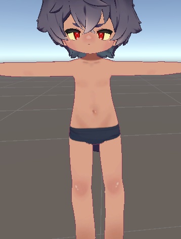 リルレオ褐色肌texture+オマケ【ピンク肉球texture】