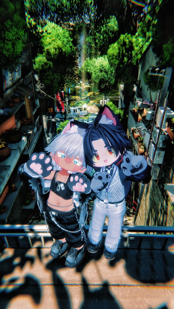 リルレオ褐色肌texture+オマケ【ピンク肉球texture】