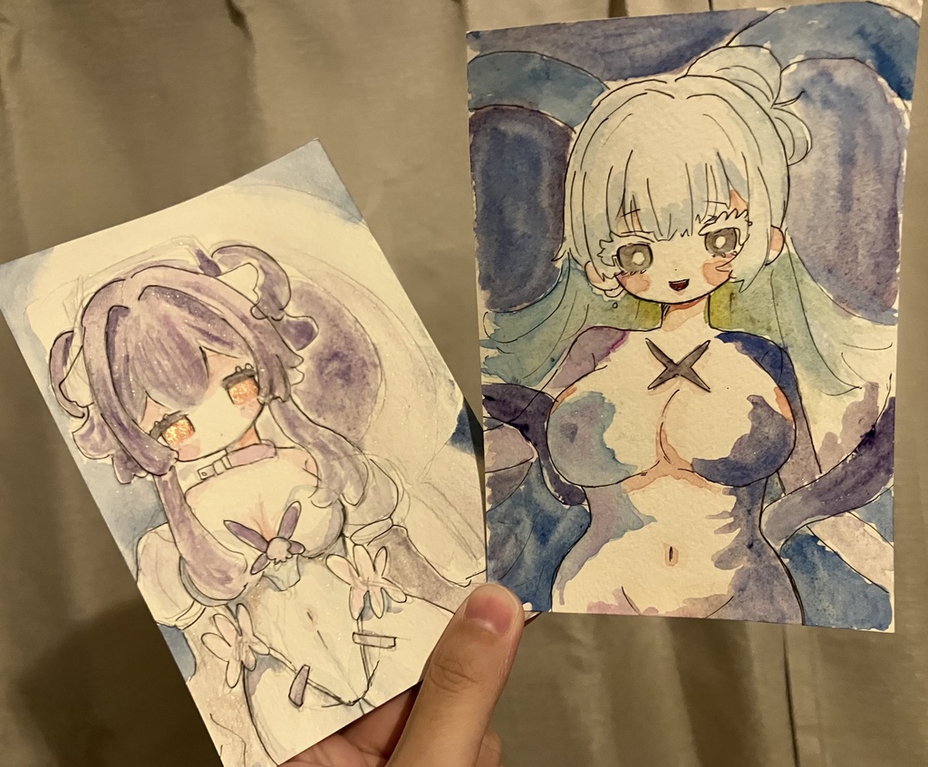 NIKKE  水彩イラスト ポストカード2点セット