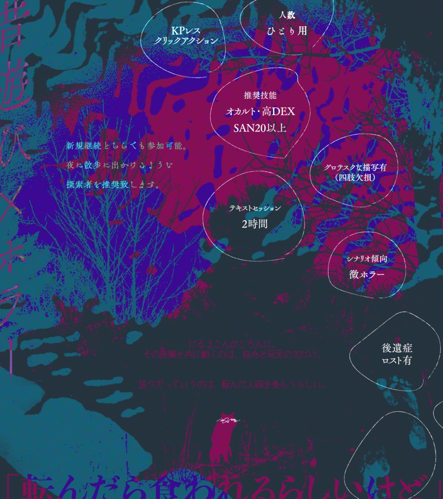 【CoC6版シナリオ】帰り道、だるまさんがころんだをするだけ。【KPレス】