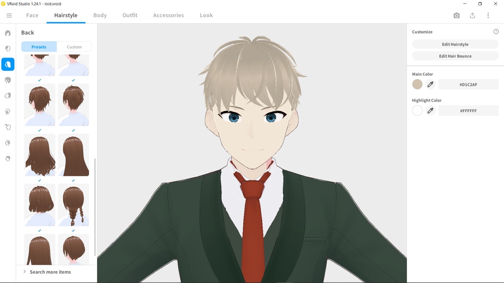 [ FREE ] Loid Forger - Vroid data edit - shiinaa777 - BOOTH