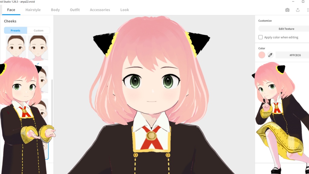 [ FREE ] Anya Forger (SPY x FAMILY) - Vroid data edit