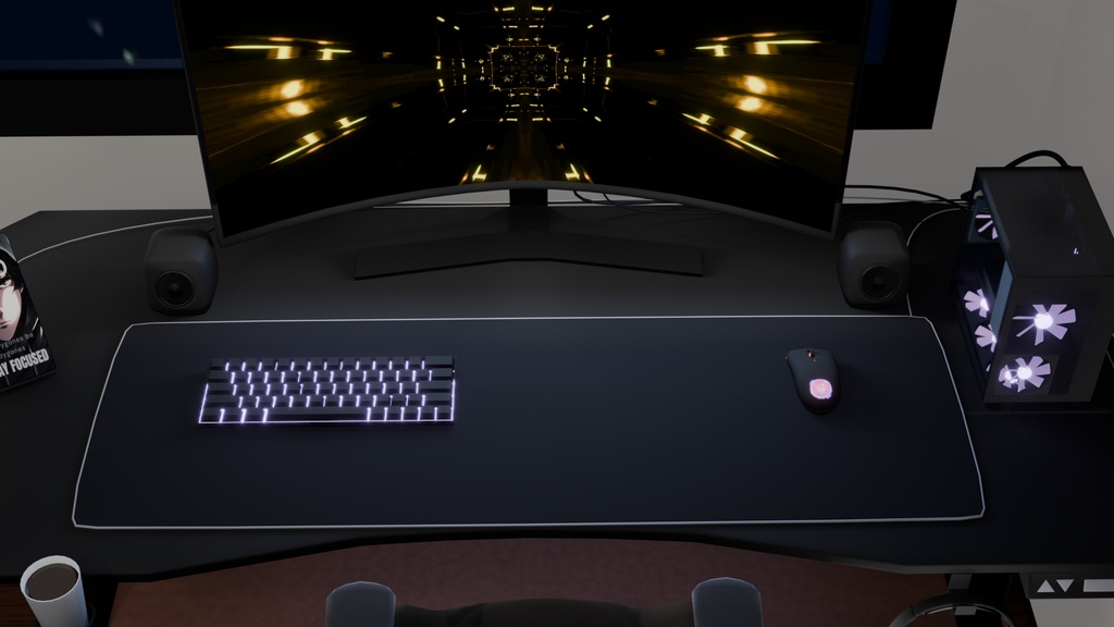 Cozy Lo-Fi Gaming Room Asset Pack Low-poly 3D model