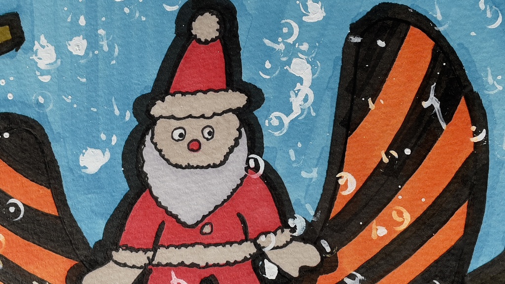 複製原寸原画【クリスマス時間は、皆に訪れる。】Merry_Christmas_2021_Imadash_01