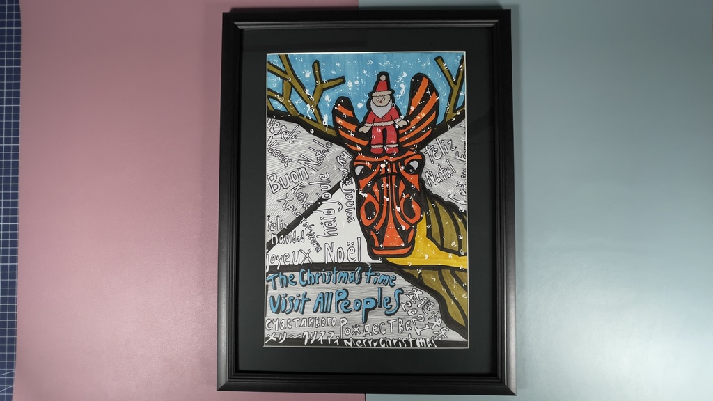 複製原寸原画【クリスマス時間は、皆に訪れる。】Merry_Christmas_2021_Imadash_01