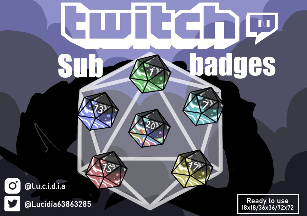 Twitch DnD Badges [18/36/72xp]