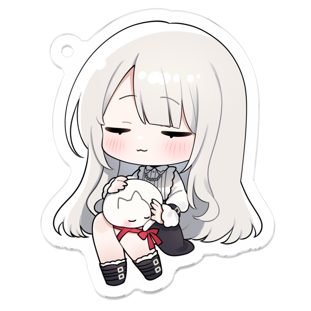 猫とまったりキーホルダー