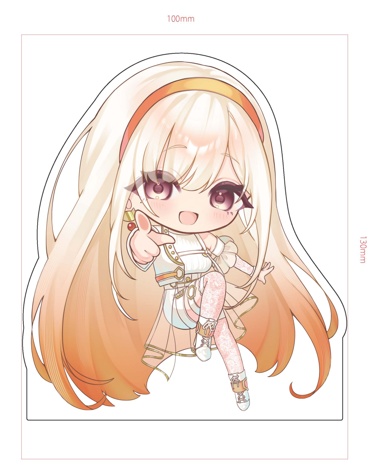 猫なかとタッチ!アクリルブロック