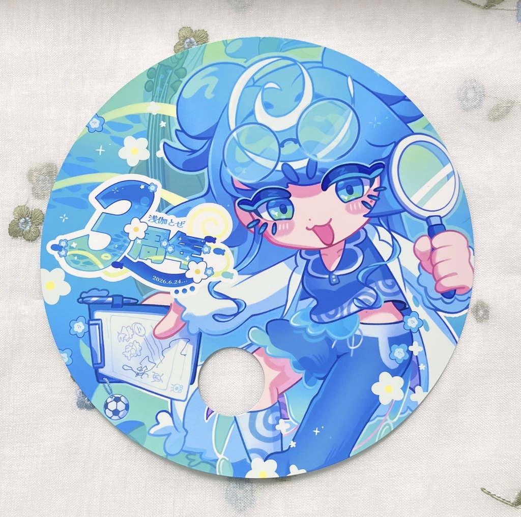 うちわ_3周年ロゴ付き!【3周年記念】