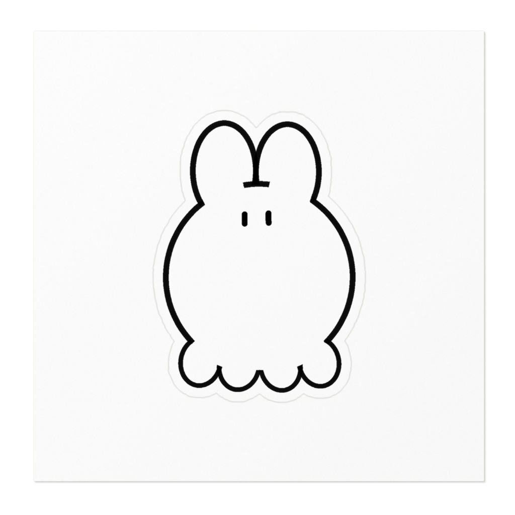 【うさぎのおばけちゃん】ステッカー
