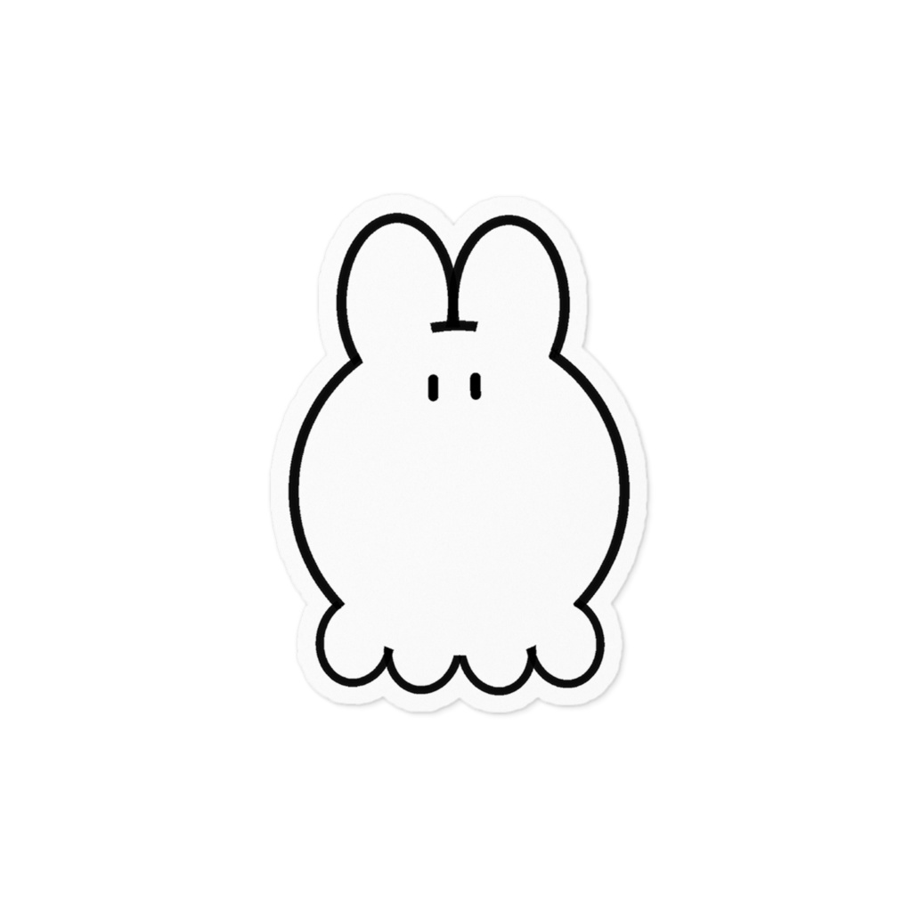 【うさぎのおばけちゃん】ステッカー