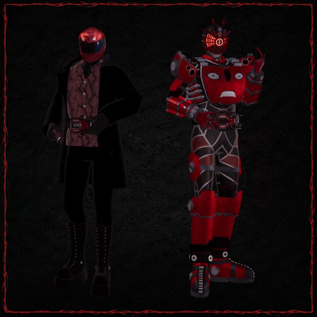 Crimson-Spider【オリジナル3D変身モデル】【v1.03】