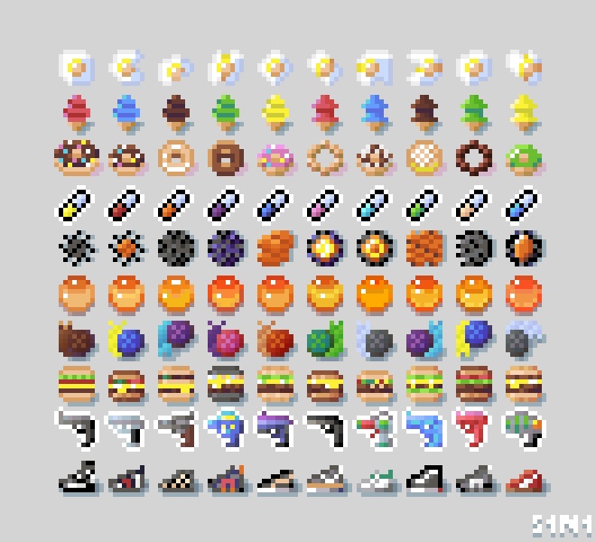 8x8ピクセルアートセット(Free)