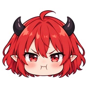 【透過PNG素材】悪魔っ娘 ミニキャラスタンプ&アイコンセット(8種)