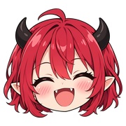 【透過PNG素材】悪魔っ娘 ミニキャラスタンプ＆アイコンセット（8種）