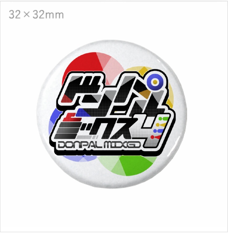 ドンパルミックス4　ロゴ缶バッチ