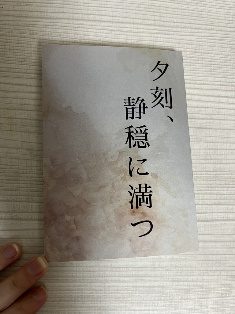 【短編集】夕刻、静穏に満つ　文庫本