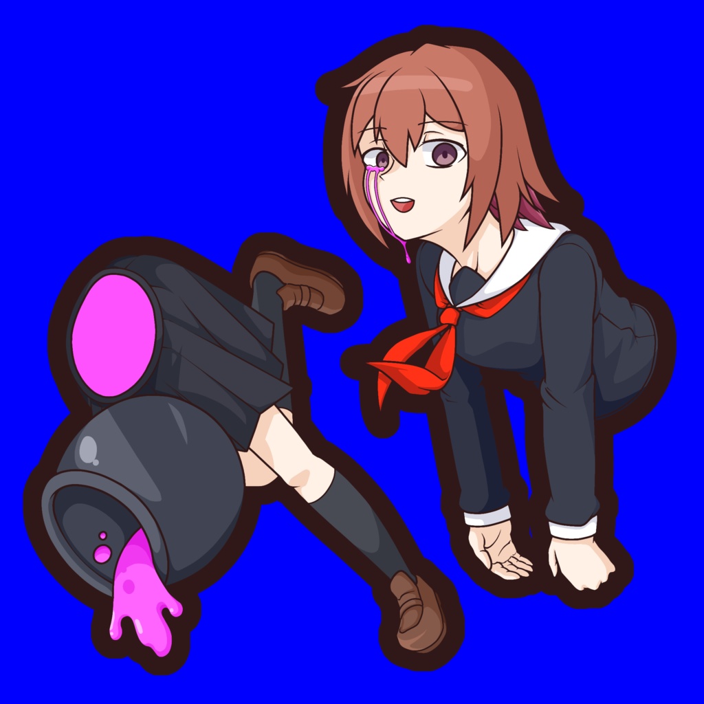 Aqu子ステッカー