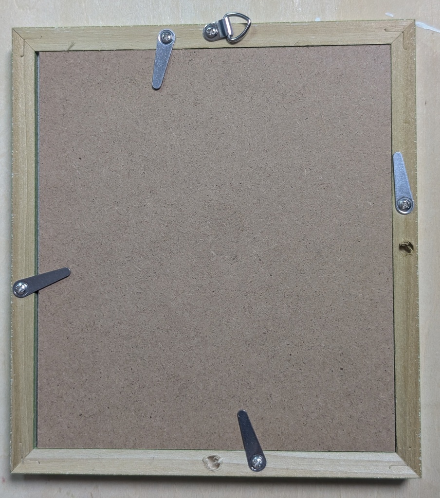 【原画】メロンソーダはいかがですか?/寸松庵色紙サイズ・透明水彩・フレーム付き