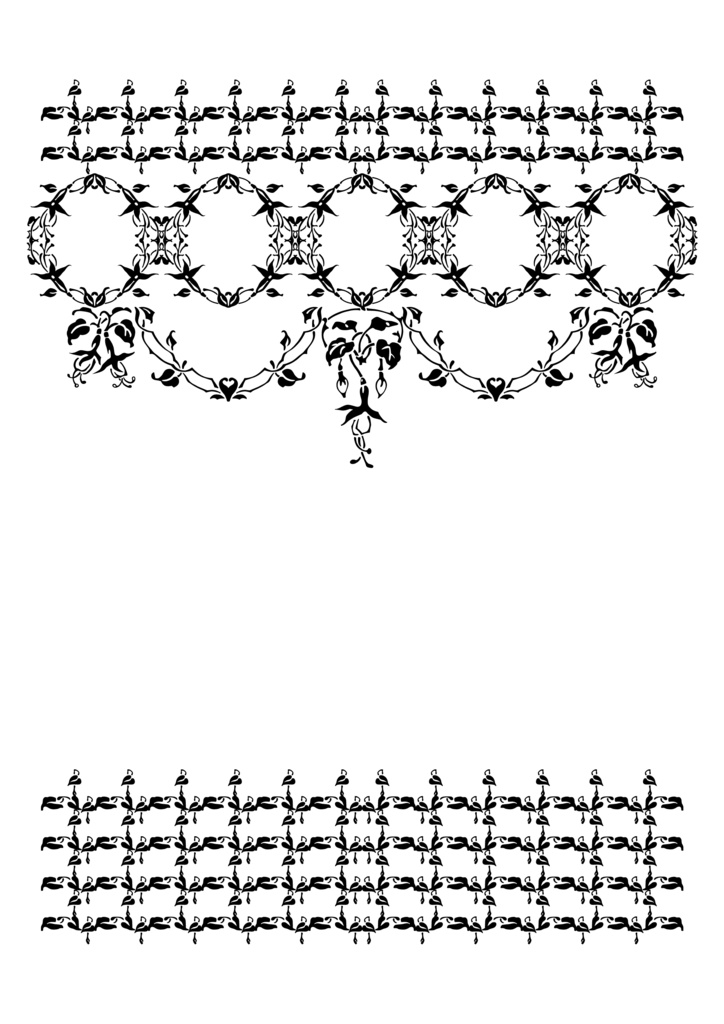 装飾活字:【PNG エディション】BORDURE FUCHSIA F
