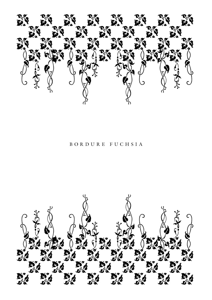 装飾活字:BORDURE FUCHSIA F