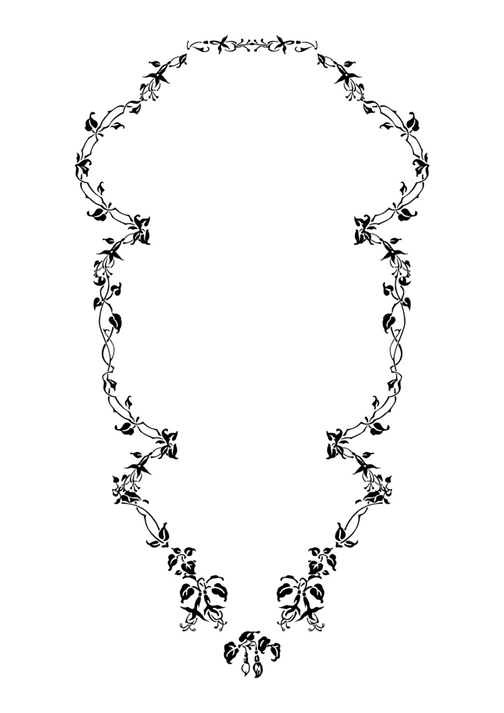 装飾活字:BORDURE FUCHSIA F