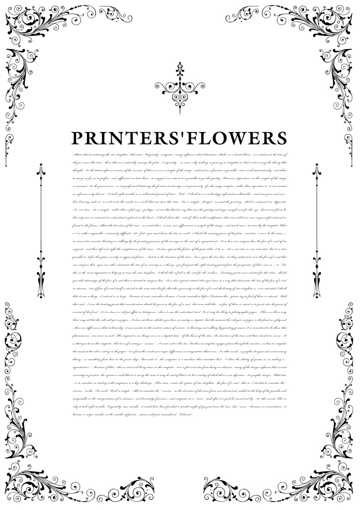 装飾活字:【PNG エディション】PRINTERS'FLOWERS joh. enschede en zoen te haarlem