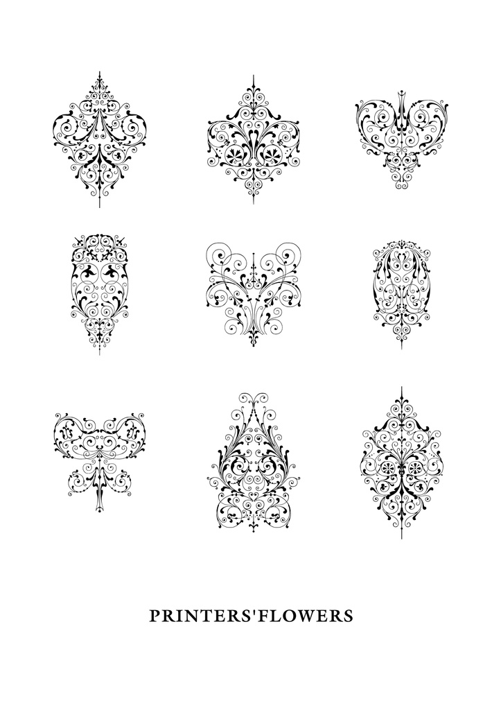 装飾活字:【PNG エディション】PRINTERS'FLOWERS joh. enschede en zoen te haarlem