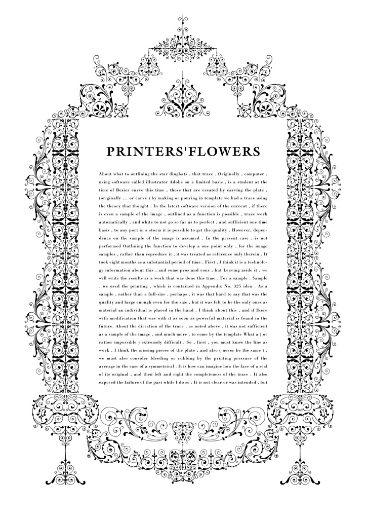 装飾活字:【PNG エディション】PRINTERS'FLOWERS joh. enschede en zoen te haarlem