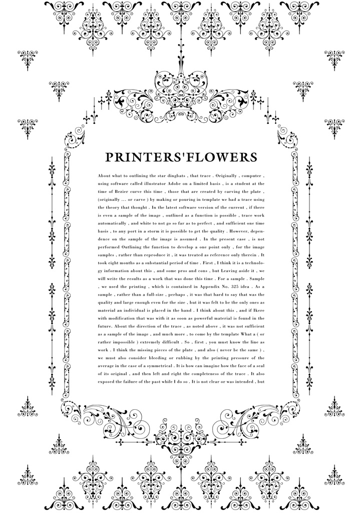 装飾活字:PRINTERS'FLOWERS joh. enschede en zoen te haarlem