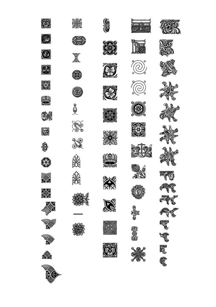 装飾活字【PNGエディション】SPÉCIMEN DE LA NOUVELLE FONDERIE DE JULES DIDOT(1842)