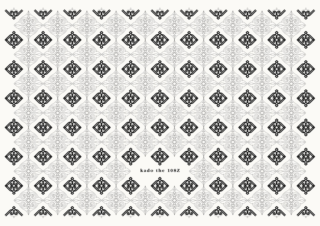 装飾活字:kado the 108Z