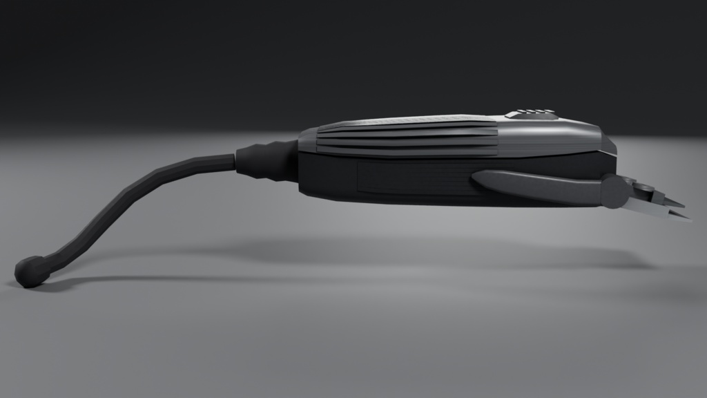 業務用バリカン 3D モデル / Barber Hair Clipper 3D Model(PBR・実寸・UV 展開済み)