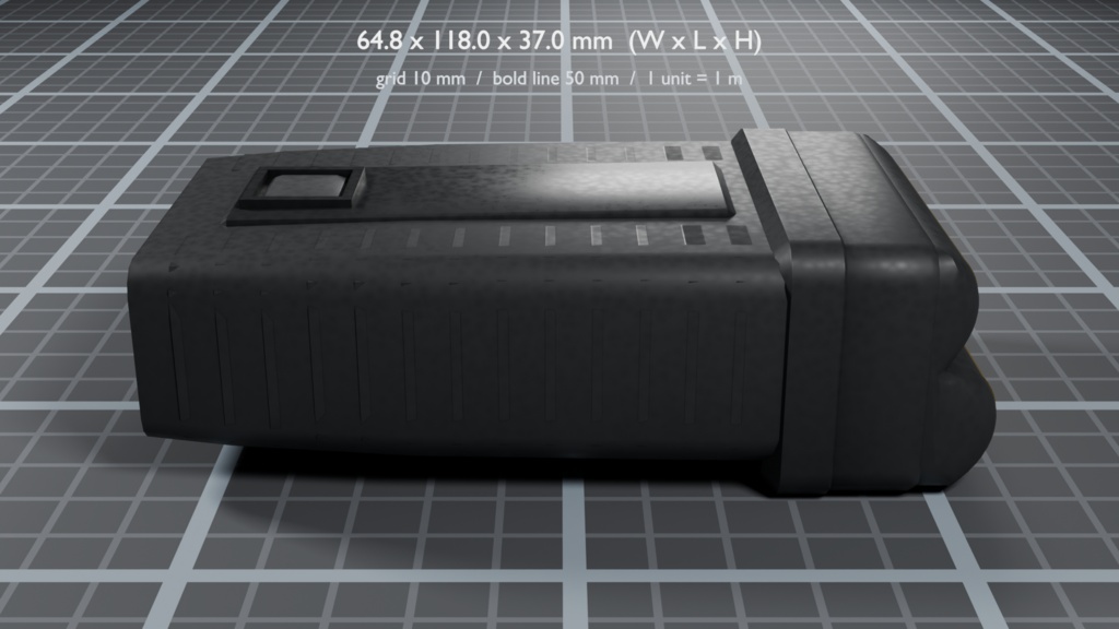 電動シェーバー 3D モデル / Electric Shaver 3D Model(PBR・実寸・UV 展開済み)