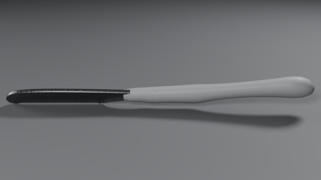 替刃式レザー(シェイヴェット)3D モデル / Shavette Straight Razor 3D Model(PBR・実寸・UV 展開済み)