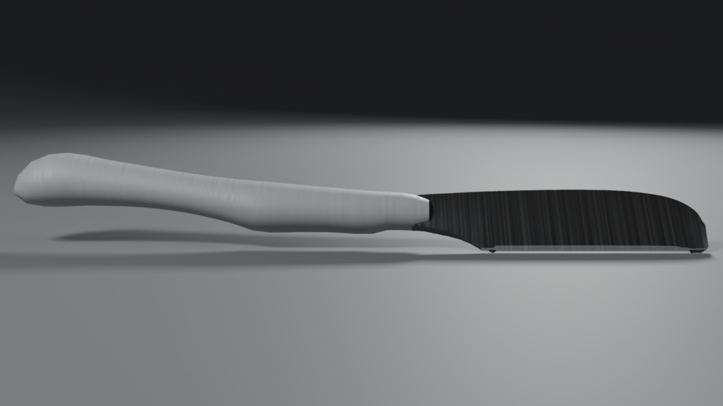 替刃式レザー(シェイヴェット)3D モデル / Shavette Straight Razor 3D Model(PBR・実寸・UV 展開済み)