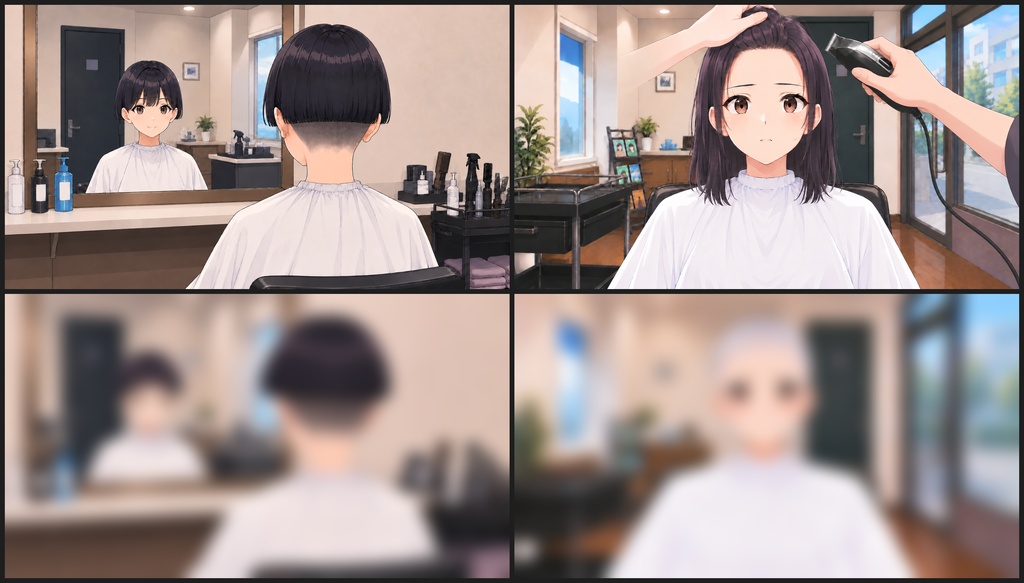 【体験版あり】成人式が終わったので、髪を切る。|断髪をテーマにした短編ノベルゲーム(Windows・ブラウザ・日本語/English)
