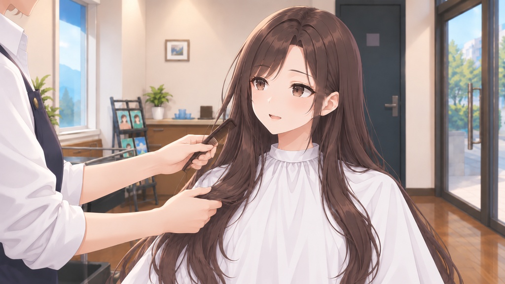 【体験版】お任せでお願いします。|断髪をテーマにした短編ノベルゲーム(無料・ブラウザ/Windows・日本語/英語)