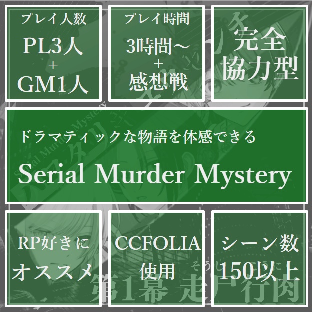 🐥【Serial Murder Mystery】🐥ハワタリキュウセンチ 第1幕 走尸行肉※オンライン用