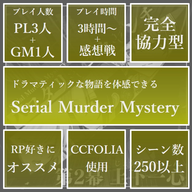 🐥【Serial Murder Mystery】🐥ハワタリキュウセンチ 第2幕 上下一心※オンライン用