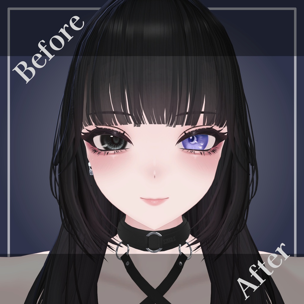 !!カラバリ追加!!【しゅあん/Shuan対応】Eye Texture「Midnight Cat」