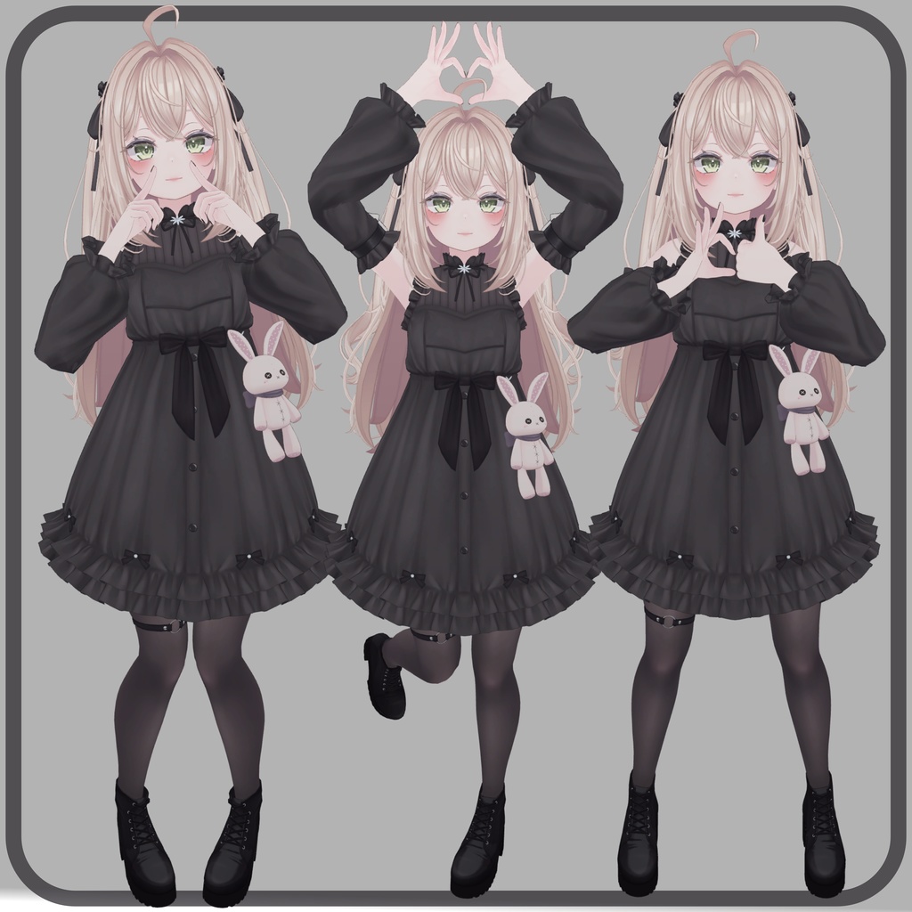 エメちゃん可愛いポーズ&メイクテクスチャ