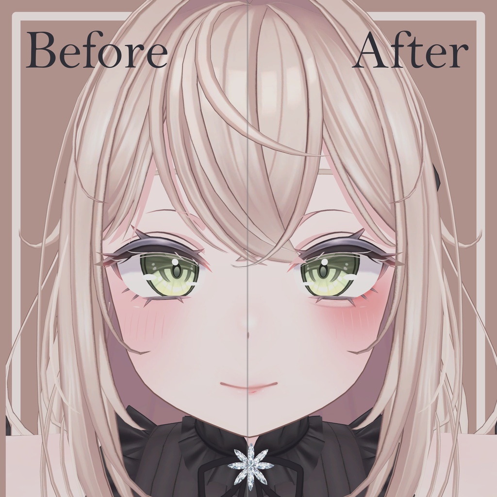 エメちゃん可愛いポーズ&メイクテクスチャ