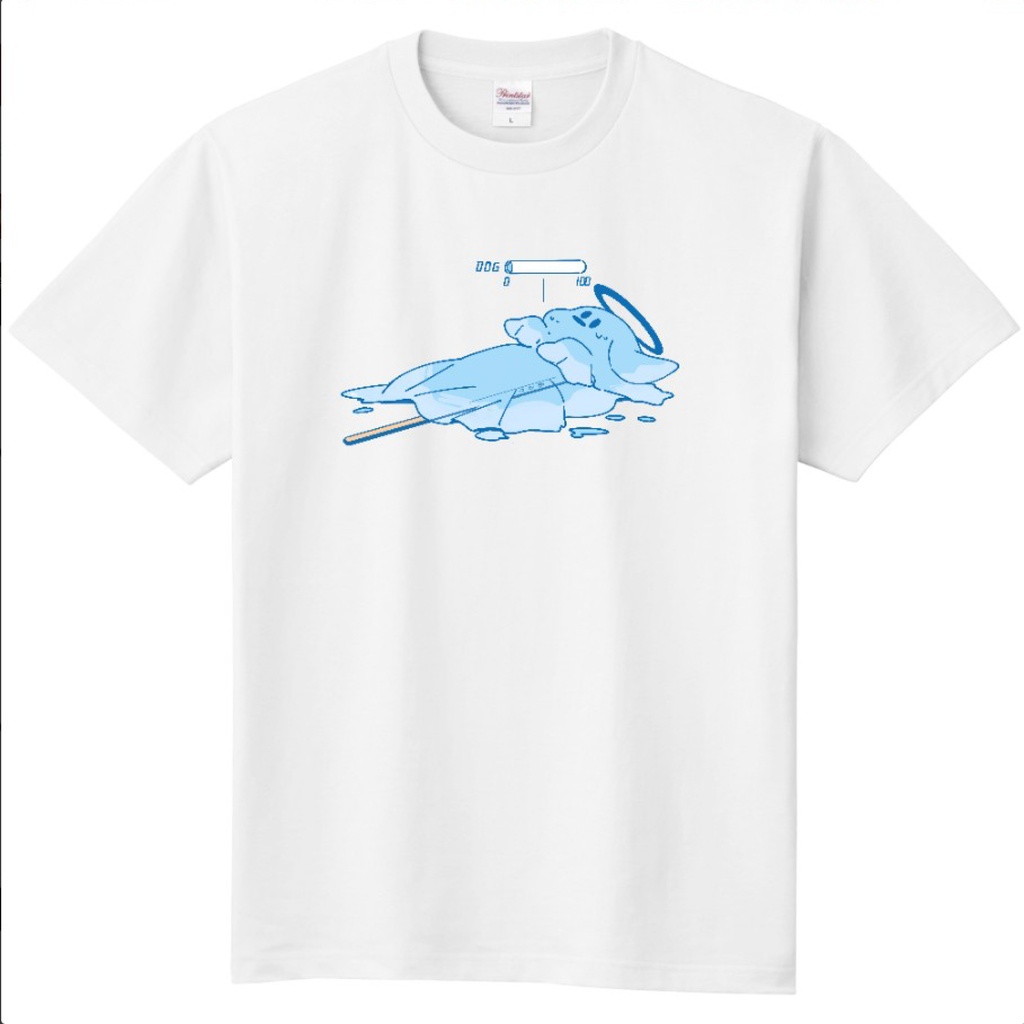 アイスおばけのTシャツ(イッヌ版)