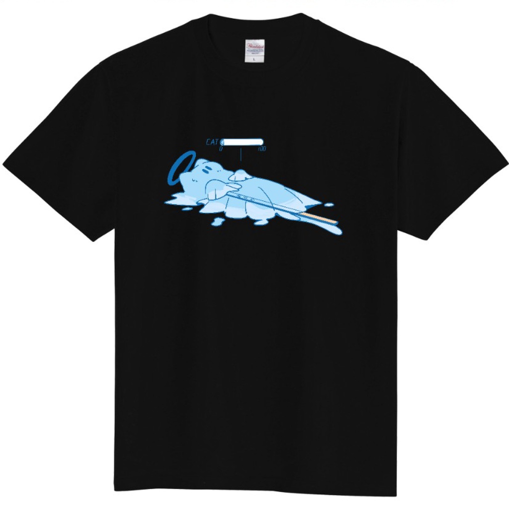 アイスおばけのTシャツ(ネコ様版)