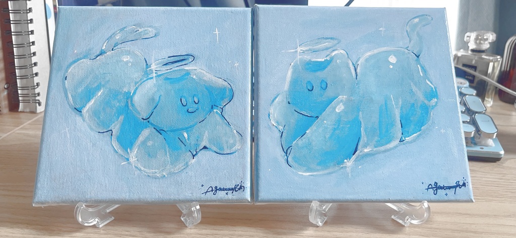 アイスおばけ原画(猫)