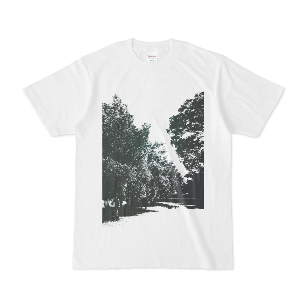 シンプルデザインTシャツ 木々